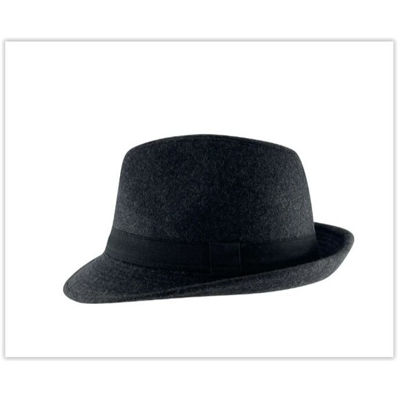 LL Canto Italian Designer Men’s Velvet Fedora Hat Black size M - Picture 1 of 12